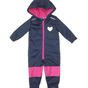 سرهمی دخترانه آستین بلند برند لوپیلو طرح قلب زیپی کلاه دار سرمه ای رنگ - 6 تا 8 سال