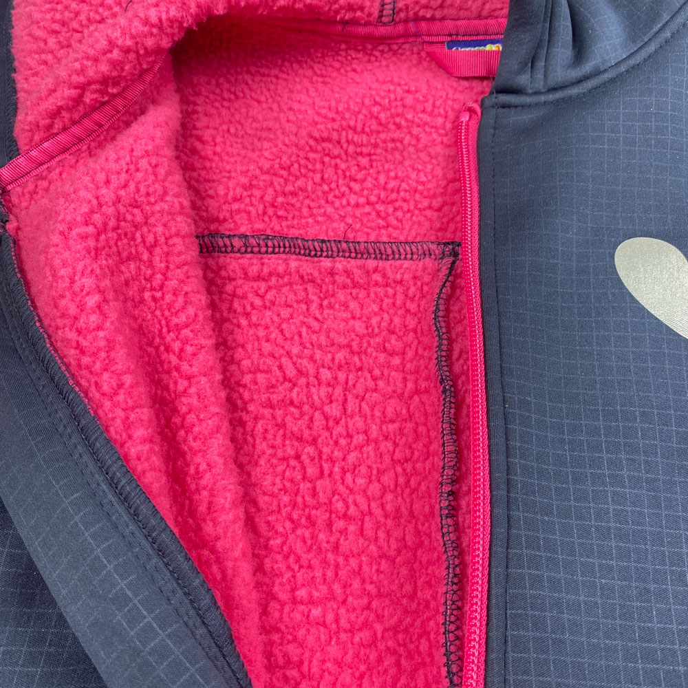 سرهمی دخترانه آستین بلند برند لوپیلو طرح قلب زیپی کلاه دار سرمه ای رنگ - 6 تا 8 سال