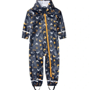 سرهمی آستین بلند برند لوپیلو طرح دریایی کوسه زیپی کلاه دار سرمه ای رنگ - 4 تا 6 سال