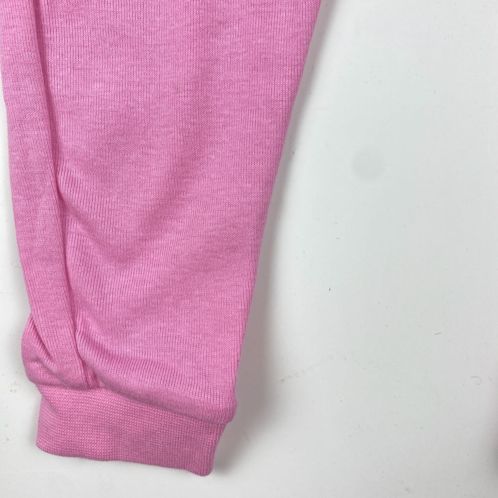 سرهمی نوزادی دخترانه آستین بلند طرح ماه و خرگوش بدون جوراب جلو دکمه ای صورتی رنگ - 6 تا 12 ماه