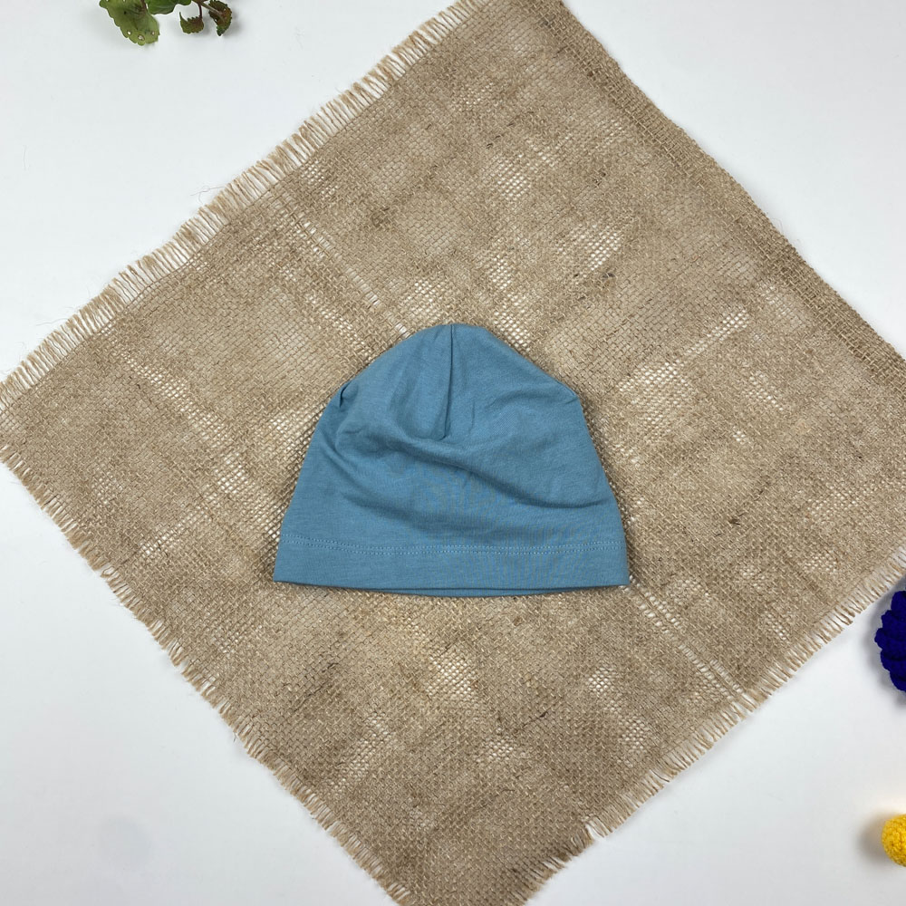 کلاه نوزادی نوزادی طرح سیب ساده سبز کله غازی رنگ - 0 تا 1 ماه