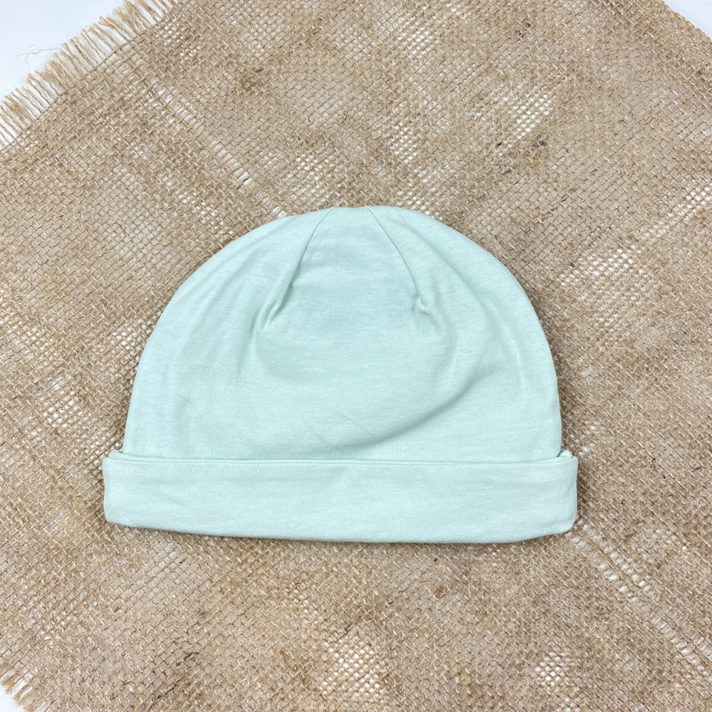 کلاه نوزادی نوزادی برند لوپیلو طرح ساده سبز صابونی رنگ - 6 تا 12 ماه