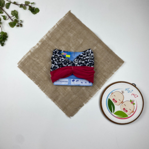 کلاه چندتایی دخترانه برند لوپیلو طرح مدل شالگردن و کلاه شو پلنگی سرخابی و پلنگی رنگ - فری سایز