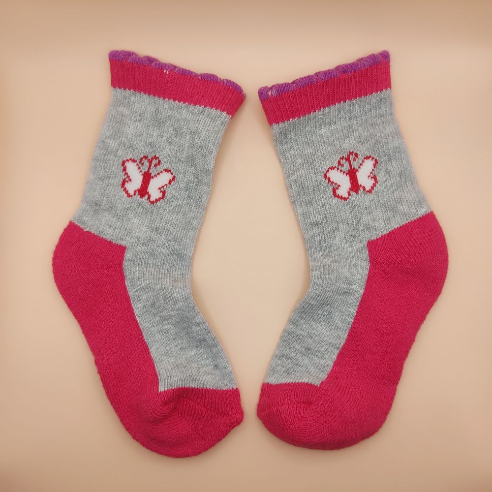 جوراب نوزادی ساق بلند تو کرکی - 12 تا 18 ماه