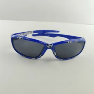 عینک طرح فوتبالی آبی رنگ