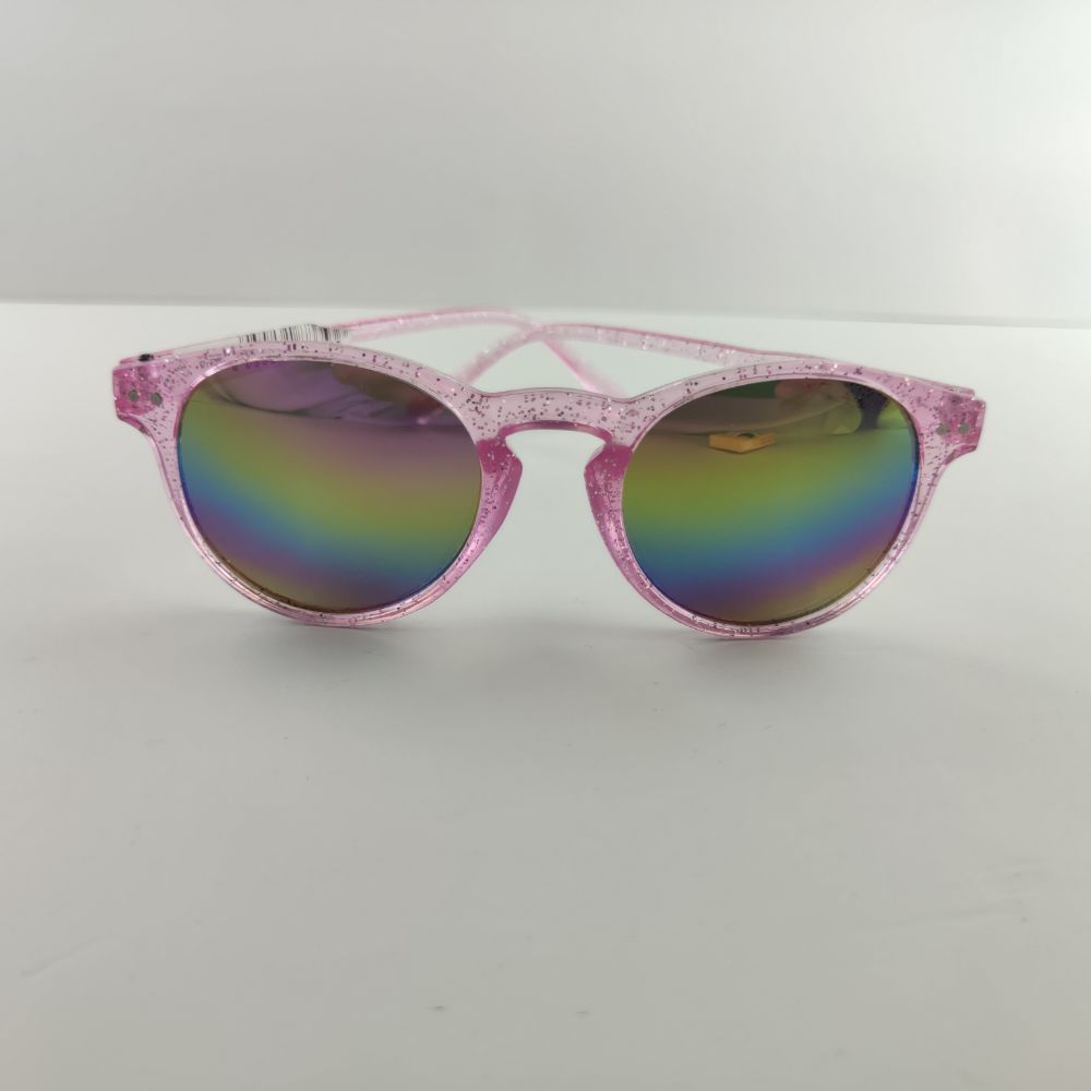 عینک طرح شفاف اکلیلی صورتی رنگ