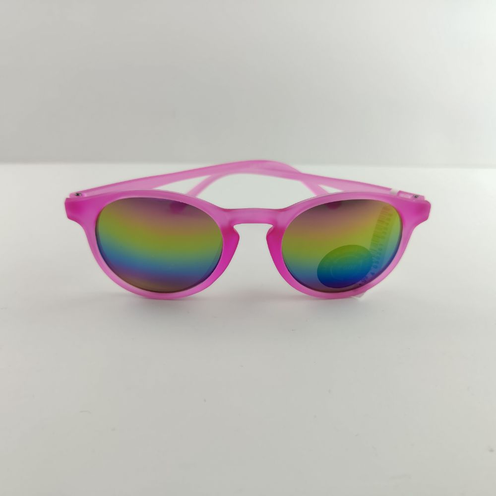 عینک طرح شفاف صورتی رنگ