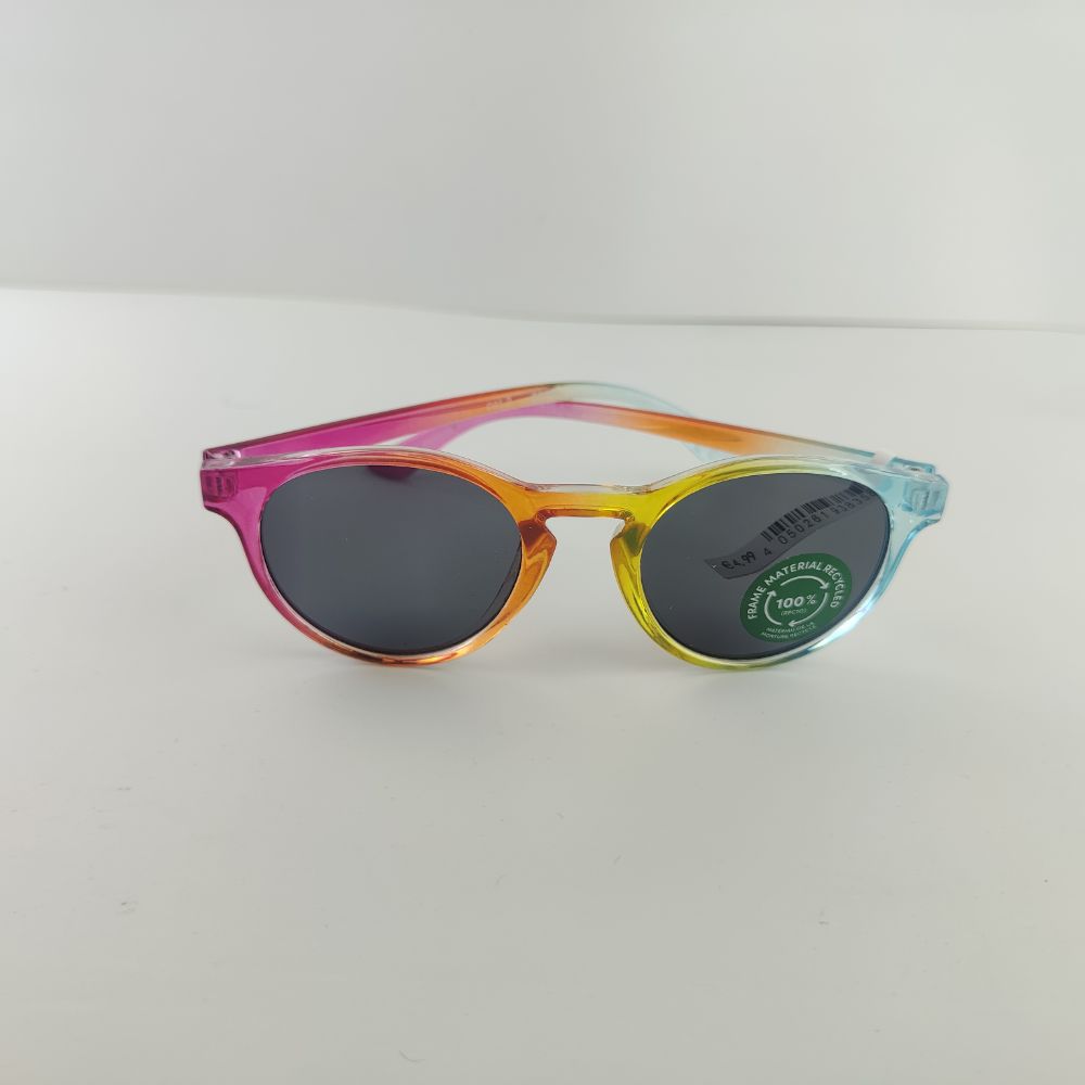 عینک طرح رنگی رنگی نارنجی رنگ