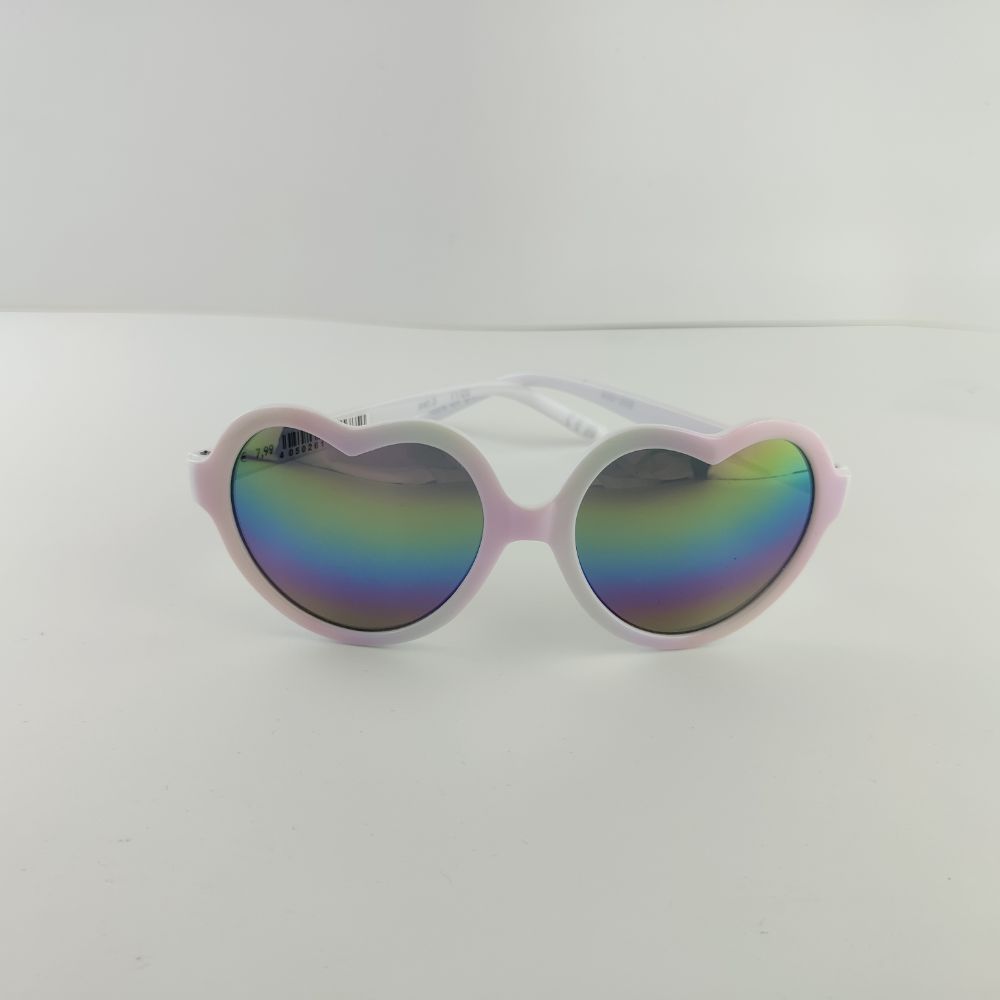 عینک طرح قلبی سفید رنگ
