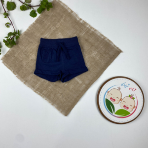 شلوارک نوزادی پسرانه برند لوپیلو طرح ساده جیب دار بندک سرمه ای سرمه ای رنگ - 0 تا 2 ماه