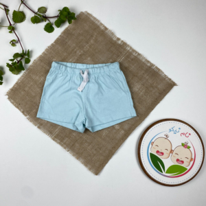 شلوارک نوزادی برند لوپیلو طرح ساده بندک سفید آبی روشن رنگ - 12 تا 24 ماه