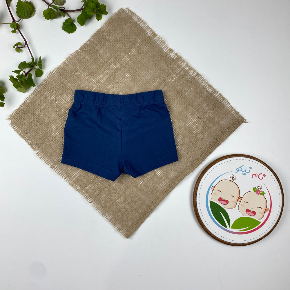 شلوارک نوزادی برند لوپیلو طرح ساده بدون بندک سرمه ای رنگ