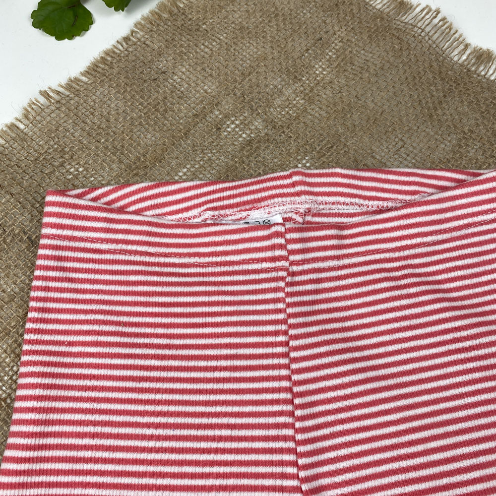 شلوارک نوزادی برند لوپیلو طرح راه راه لبه تا شده قرمز رنگ - 12 تا 24 ماه