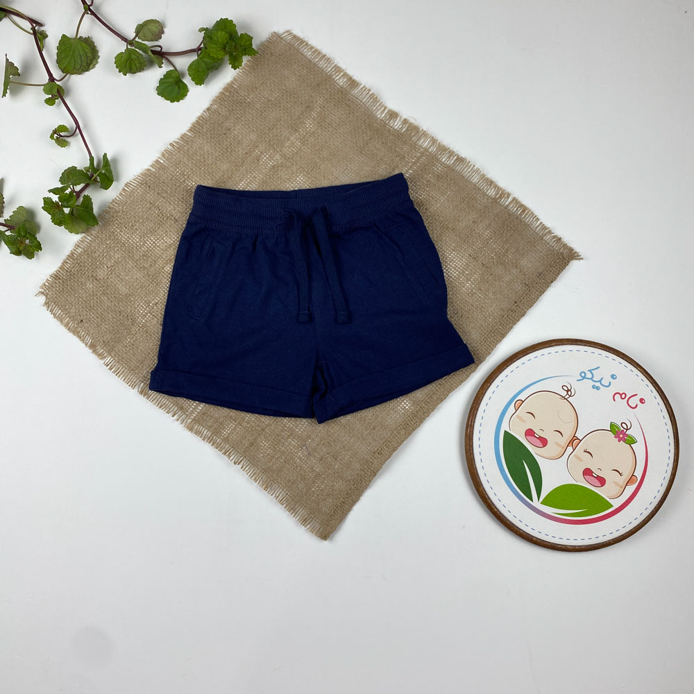 شلوارک نوزادی برند لوپیلو طرح ساده بندک سرمه ای سرمه ای رنگ - 12 تا 24 ماه