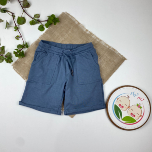 شلوارک پسرانه برند لوپیلو طرح جیب دار بندک طوسی طوسی تیره رنگ - 8 تا 10 سال