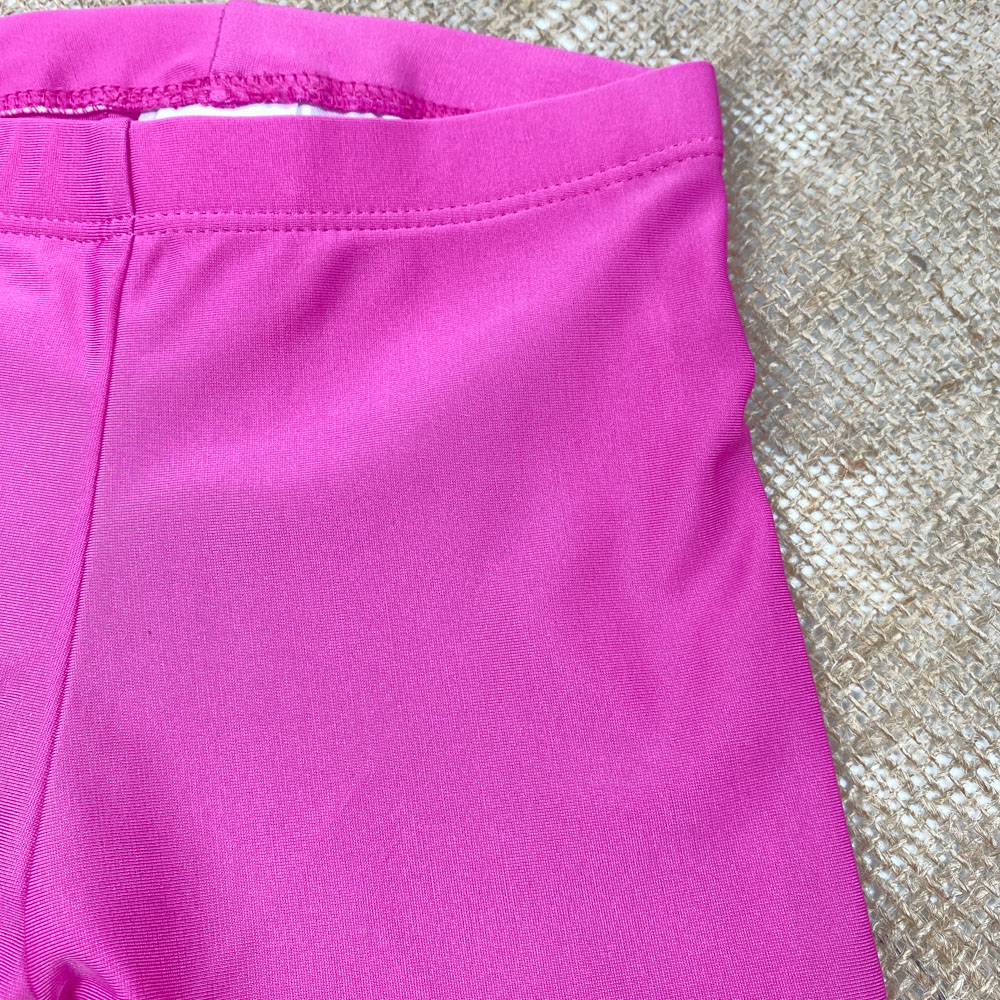 شورت مایو نوزادی دخترانه طرح ساده پا دار صورتی رنگ - 6 تا 12 ماه