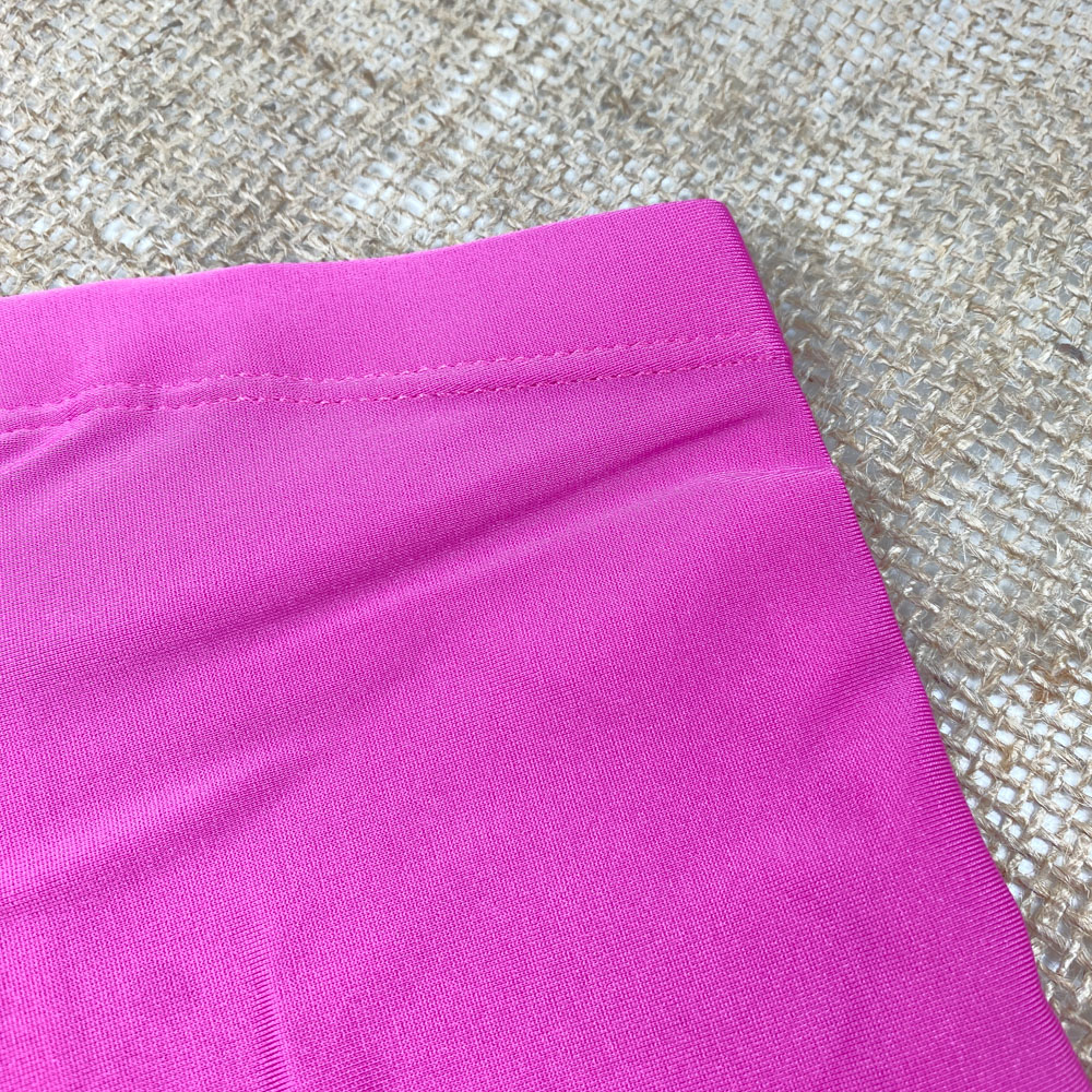 شورت مایو نوزادی دخترانه طرح ساده پا دار صورتی رنگ - 6 تا 12 ماه