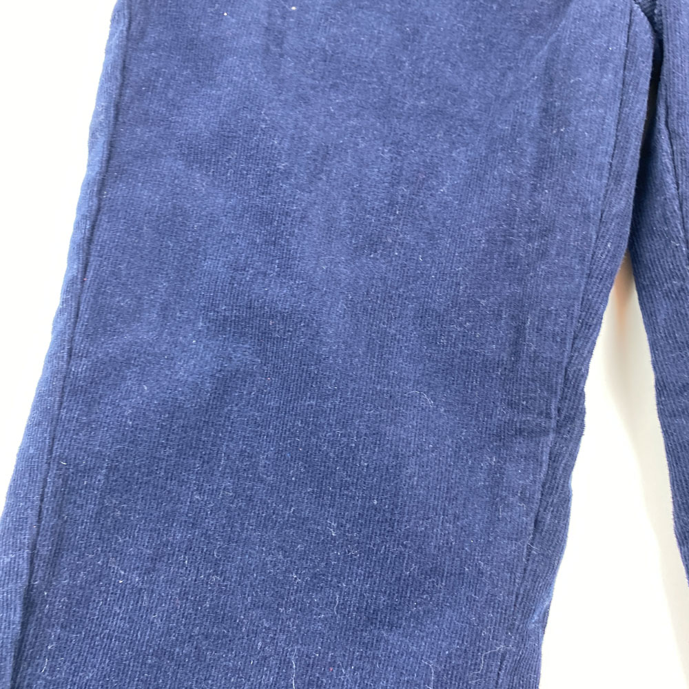 شلوار دخترانه راسته برند L and D طرح جیب دار کمر دکمه ای سرمه ای رنگ