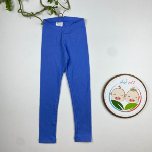 شلوار دخترانه ساده برند لوپیلو کمرکش آبی نیلی رنگ