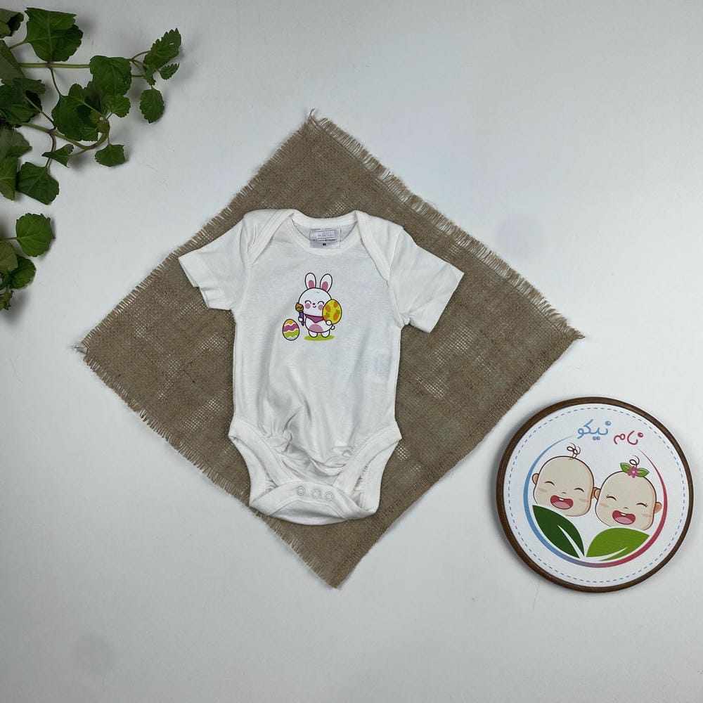 پک سه عددی بادی نوزادی دخترانه آستین کوتاه برند twins طرح دخترک سفید رنگ - 3 تا 6 ماه