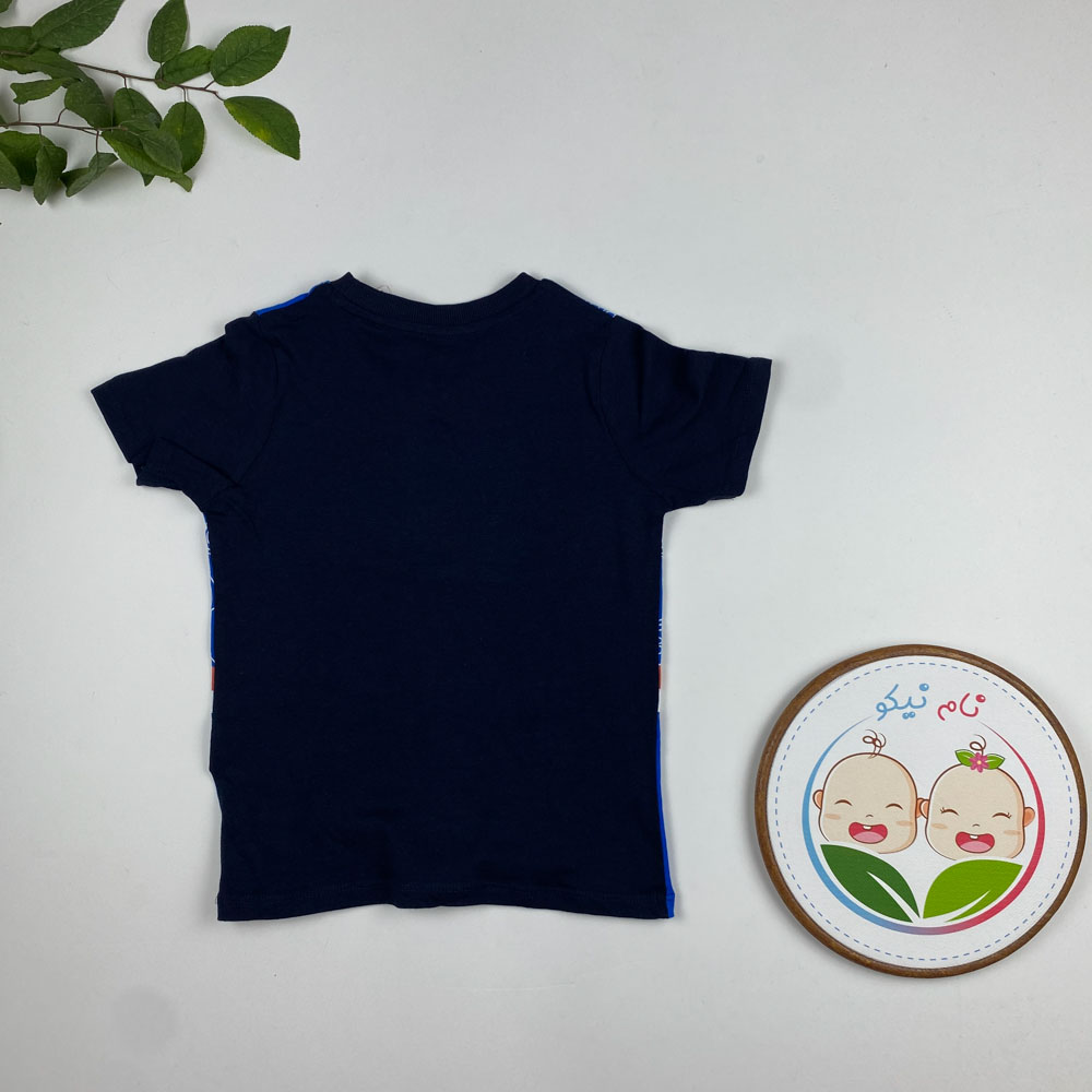 تیشرت و شلوار پسرانه آستین کوتاه طرح سگ نگهبان یقه گرد مشکی رنگ