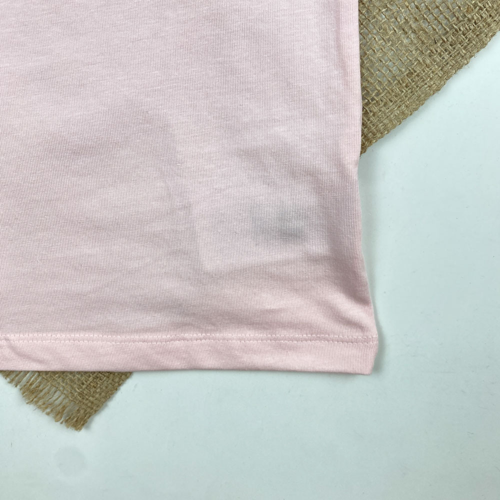 تاپ نخ پنبه دخترانه برند Pepperts طرح ساده صورتی کمرنگ