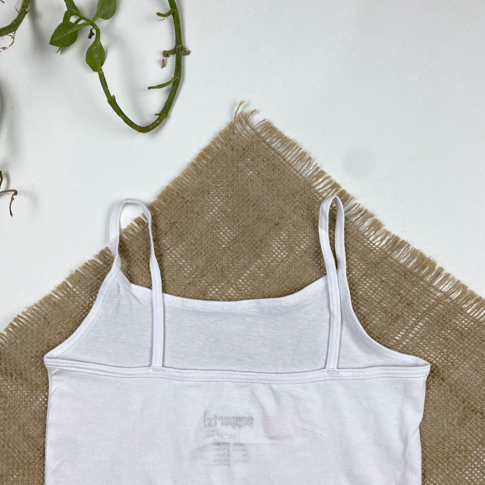 تاپ نخ پنبه برند Pepperts طرح ساده سفید رنگ