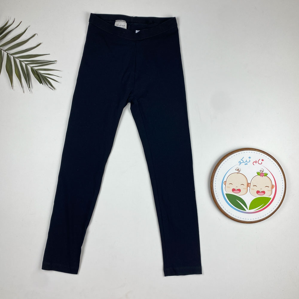شلوار برند pepperts طرح ساده کمر کش مشکی رنگ