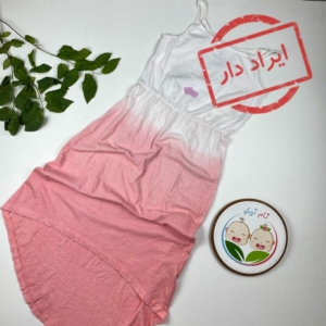 ایراد دار _ تیشرت دخترانه آستین تاپ برند Pepperts طرح بندی یقه گرد سفید رنگ - 10 تا 12 سال