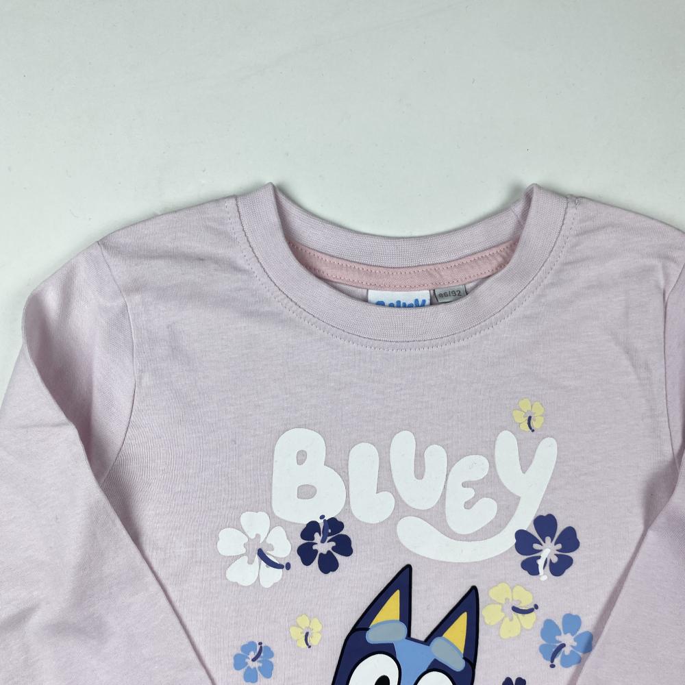 بلوز نوزادی دخترانه آستین بلند برند BLUEY طرح BLUEY یقه گرد یاسی رنگ - Image 4
