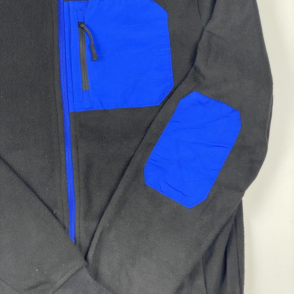 سوییشرت اسپرت طرح جلو زیپی یقه سه سانت مشکی رنگ - تصویر 4