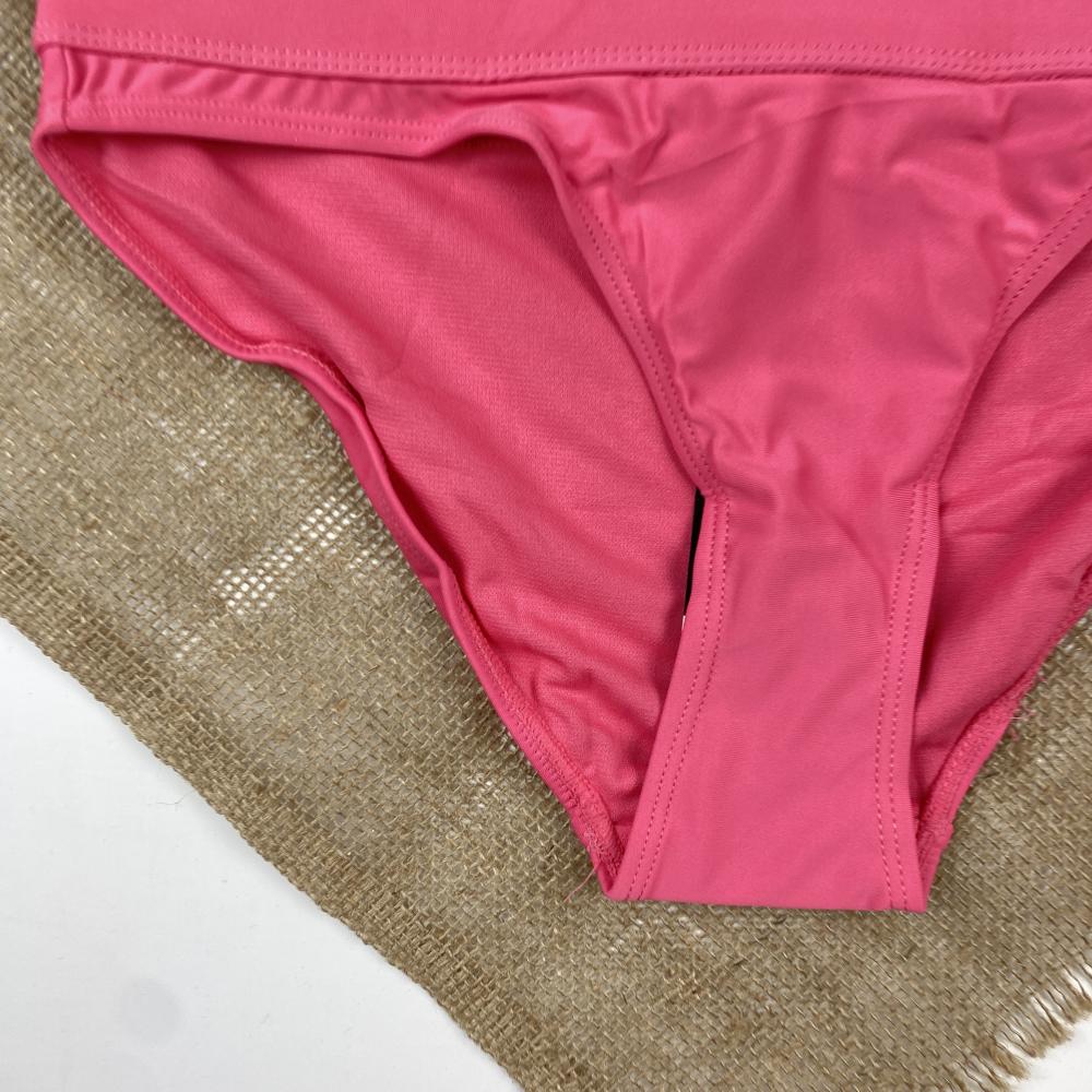 مایو اسپرت برند esmara طرح ساده کمرکش صورتی رنگ - تصویر 4